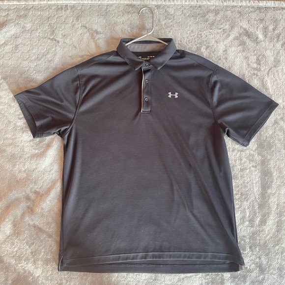 Men’s Under Armour performance polo shirt- black - Picture 1 of 3